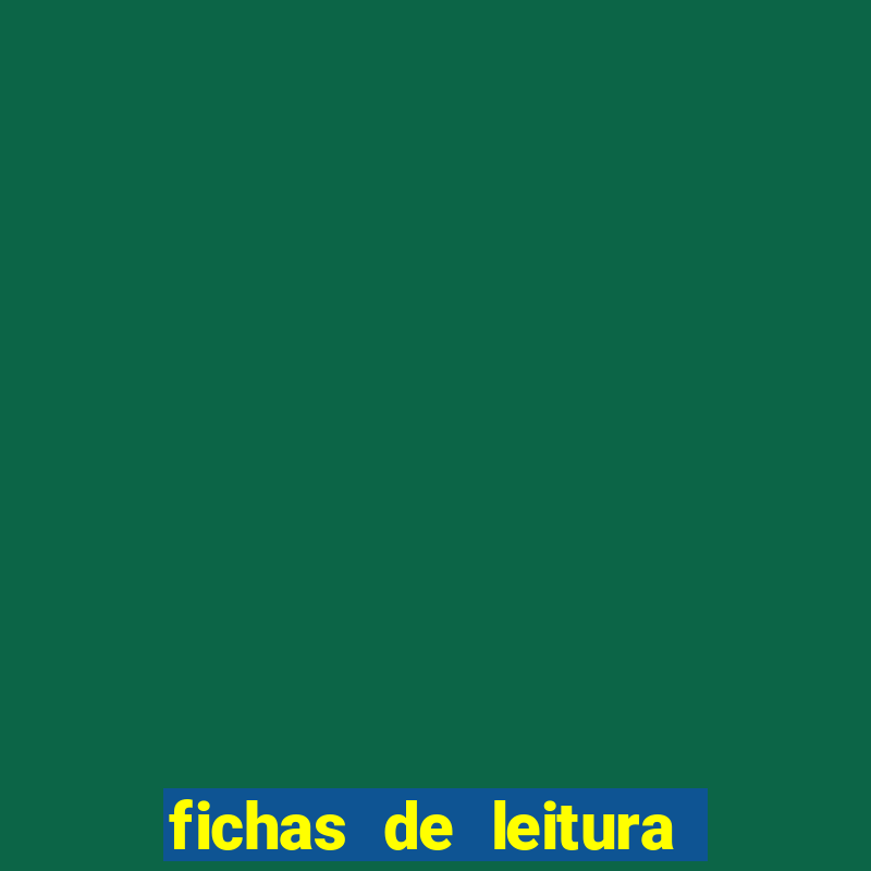 fichas de leitura para alfabetizar